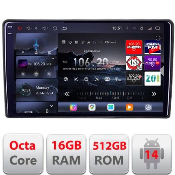 Navigatie Kia Ceed 2010-2012 Android radio gps internet 8 core QLED 2K 16+512 360 Lenovo