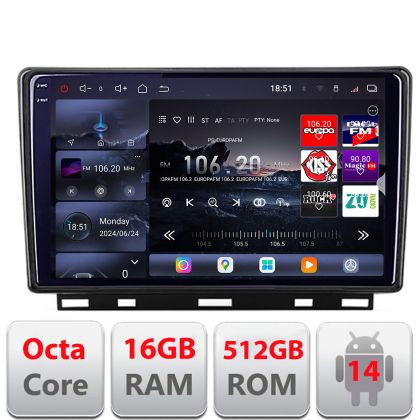 Navigatie Renault Clio 5 2019+ Lenovo Kit-Clio5 8 core QLED 2K 16+512 360 Android Waze USB Navigatie Internet Youtube Radio