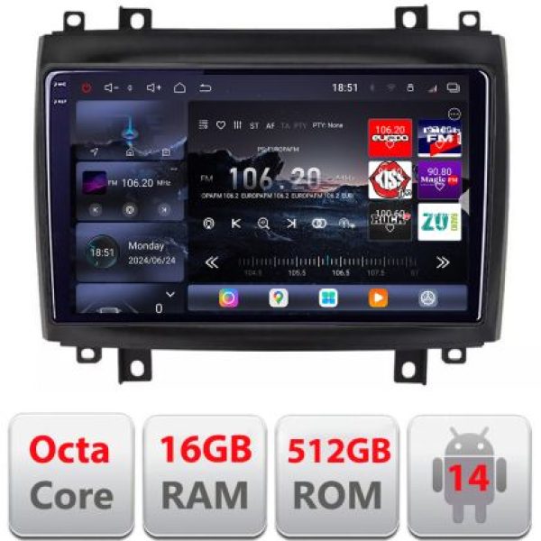 Navigatie Cadillac CTS intre anii 2003-2007 Android radio gps internet 8 core QLED 2K 16+512 360 Lenovo