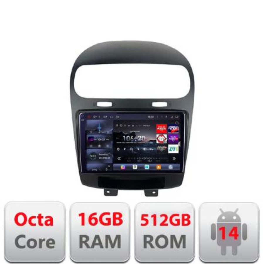 Navigatie Fiat Freemont Dodge Journey 2012-2019 Android radio gps internet 8 core QLED 2K 16+512 360 Lenovo V1