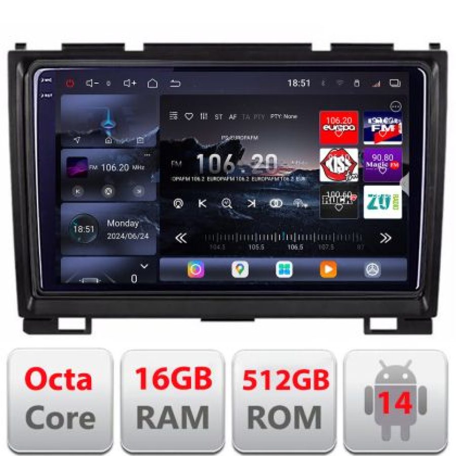 Navigatie Hummer H2 intre anii 2008-2009 Android radio gps internet 8 core QLED 2K 16+512 360 Lenovo V2