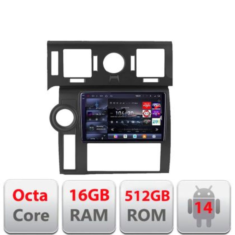 Navigatie Hummer H2 2002-2008 Android radio gps internet 8 core QLED 2K 16+512 360 Lenovo