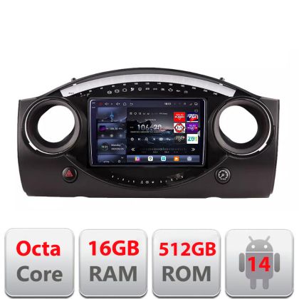 Navigatie Mini intre anii 2004-2006 Android radio gps internet 8 core QLED 2K 16+512 360 Lenovo