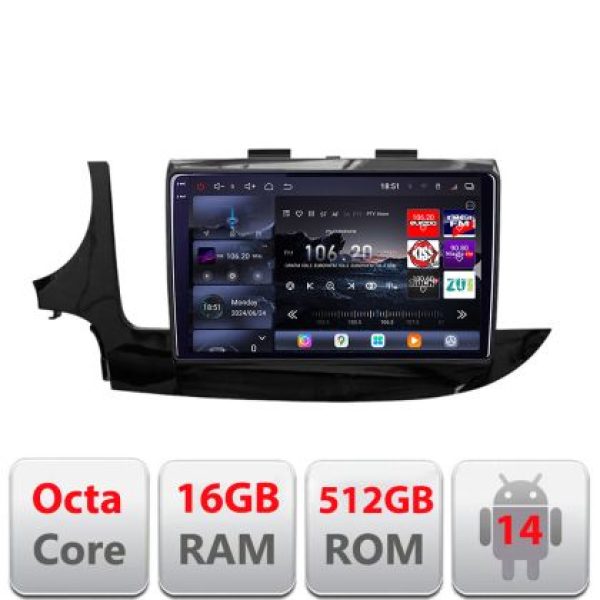 Navigatie Opel Mokka 2016- Lenovo Kit-MOKKA2 8 core QLED 2K 16+512 360 Android Waze USB Navigatie Internet Youtube Radio v1