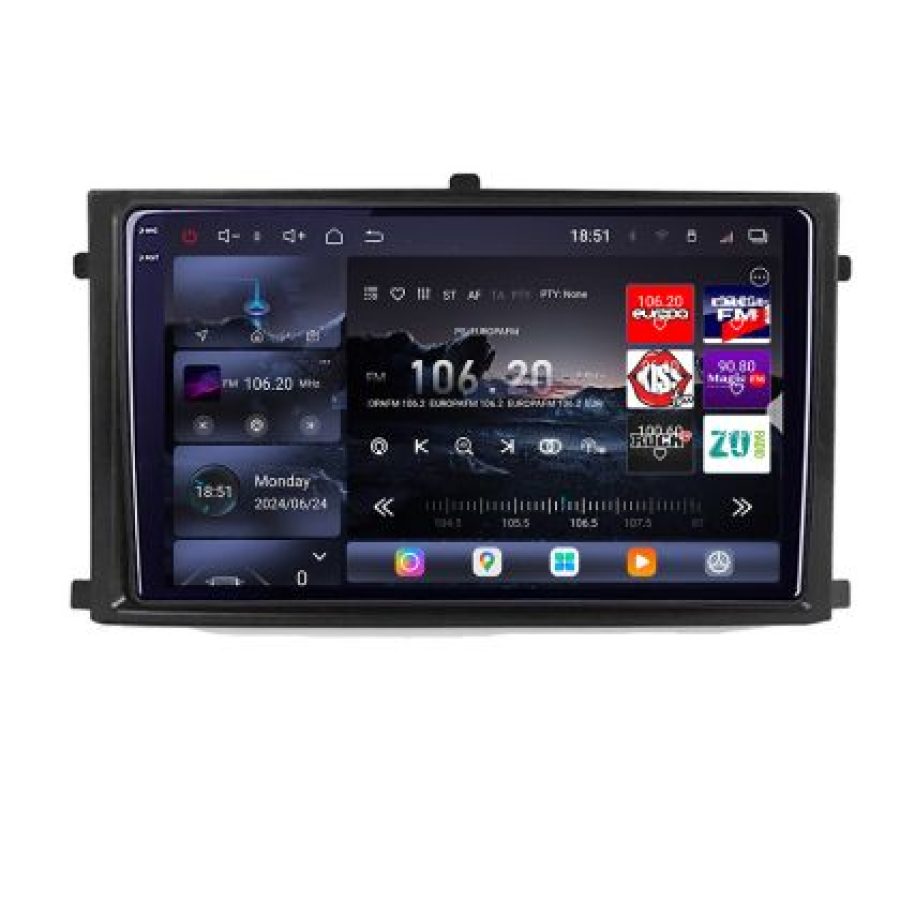 Navigatie Rexton 2019- Lenovo Kit-REXTON 8 core QLED 2K 16+512 360 Android Waze USB Navigatie Internet Youtube Radio - imagine 2