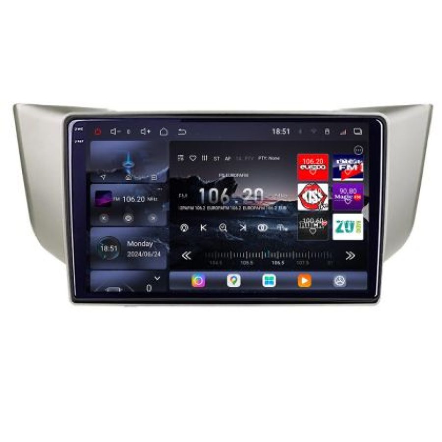 Navigatie Lexus RX 2003-2009 Lenovo Kit- rx-03 8 core QLED 2K 16+512 360 Android Waze USB Navigatie Internet Youtube Radio - imagine 2