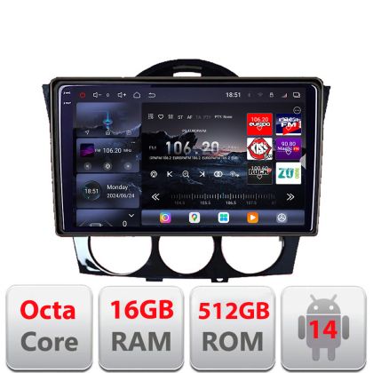 Navigatie Mazda RX8 2008-2011 Android radio gps internet 8 core QLED 2K 16+512 360 Lenovo