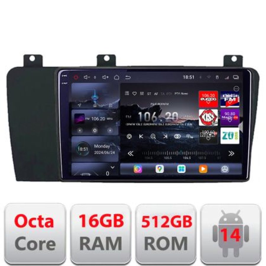 Navigatie Volvo S60 2002-2008 Android radio gps internet 8 core QLED 2K 16+512 360GB  Lenovo