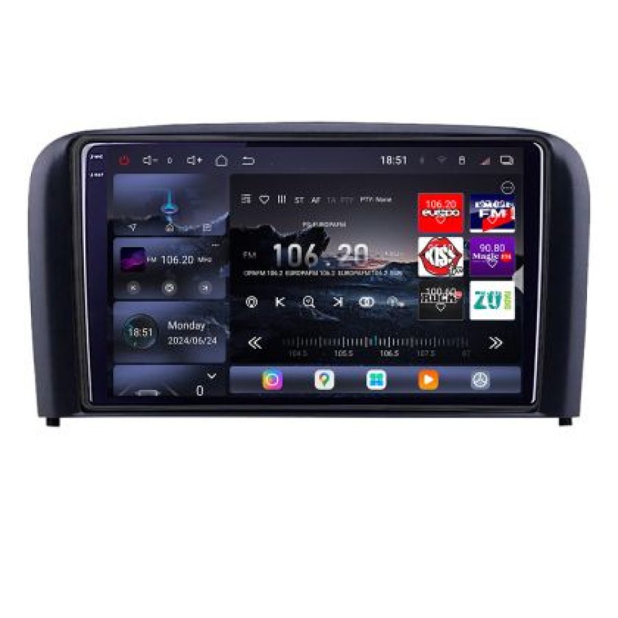 Navigatie Volvo S80 2004-2006 Lenovo Kit-S80 8 core QLED 2K 16+512 360 Android Waze USB Navigatie Internet Youtube Radio - imagine 2