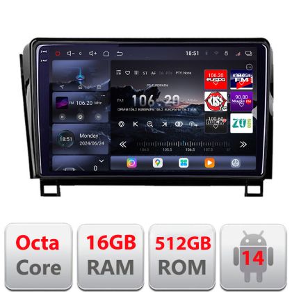 Navigatie Toyota sequoia intre anii 2008-2017 Lenovo Kit-sequoia 8 core QLED 2K 16+512 360 Android radio gps internet