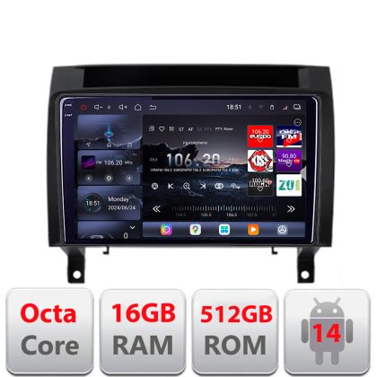 Navigatie Mercedes SLK 2004-2011 Lenovo Kit-SLK 8 core QLED 2K 16+512 360 Android Waze USB Navigatie Internet Youtube Radio