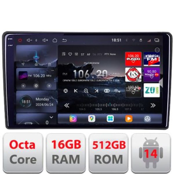 Navigatie Kia Sorento 2012-2015 Lenovo Kit-SORENTO12 8 core QLED 2K 16+512 360 Android Waze USB Navigatie Internet Youtube Radio