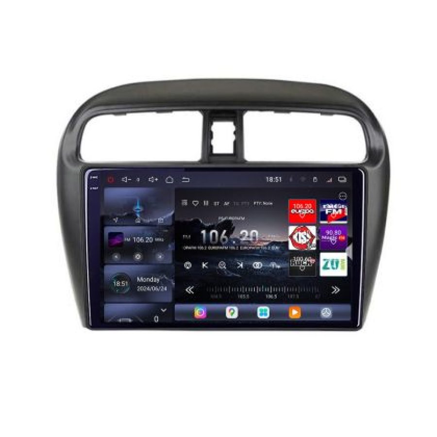 Navigatie Mitsubishi Space Star Mirage Attrage 2012- 8 core QLED 2K 16+512 360 Android Waze USB Navigatie Internet Youtube Radio Lenovo - imagine 2