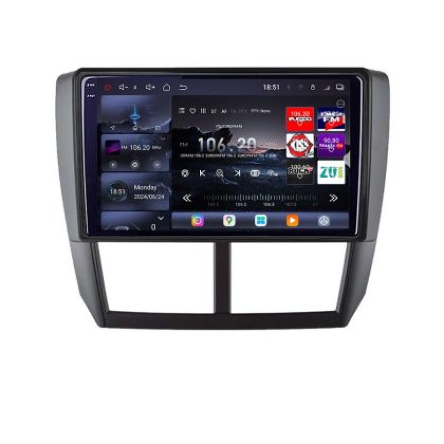 Navigatie Subaru Forester 2007-2013 Lenovo Kit-SU01 8 core QLED 2K 16+512 360 Android Waze USB Navigatie Internet Youtube Radio - imagine 2