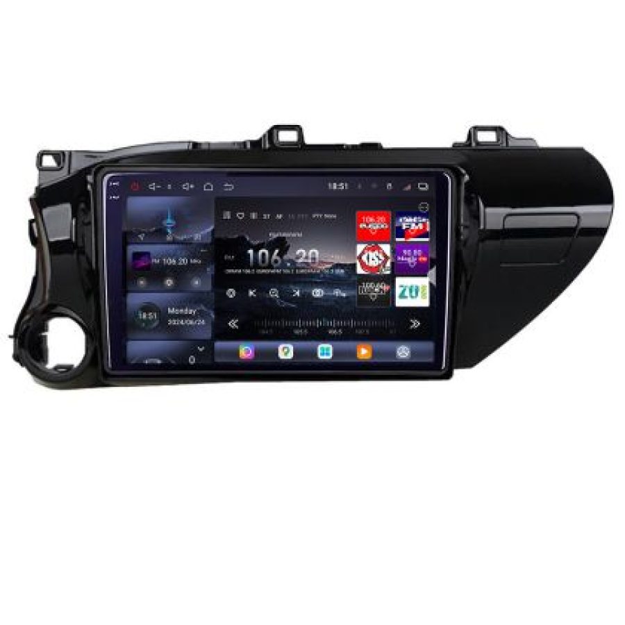 Navigatie Toyota Hilux 2016- Lenovo Kit-TY59 8 core QLED 2K 16+512 360 Android Waze USB Navigatie Internet Youtube Radio - imagine 2