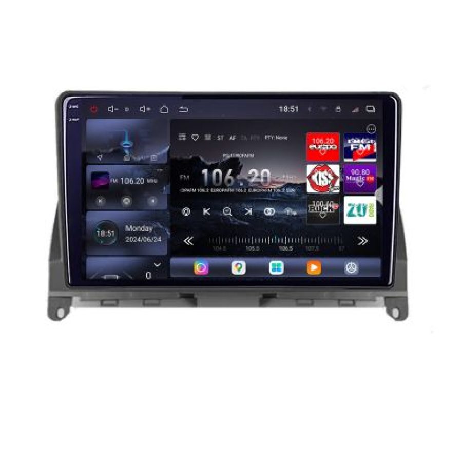 Navigatie Mercedes W204 2008-2012 Lenovo Kit-W204 8 core QLED 2K 16+512 360 Android Waze USB Navigatie Internet Youtube Radio - imagine 2