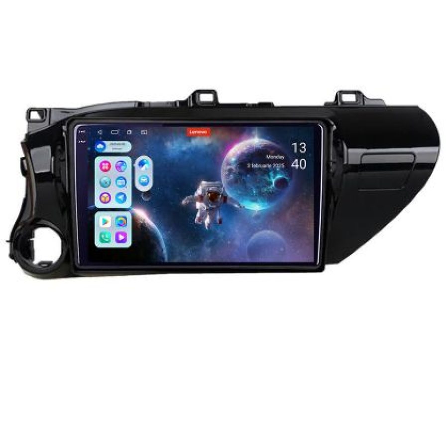 Navigatie Toyota Hilux 2016- Lenovo Kit-TY59 8 core QLED 2K 12+256 360 Android Waze USB Navigatie Internet Youtube Radio - imagine 5