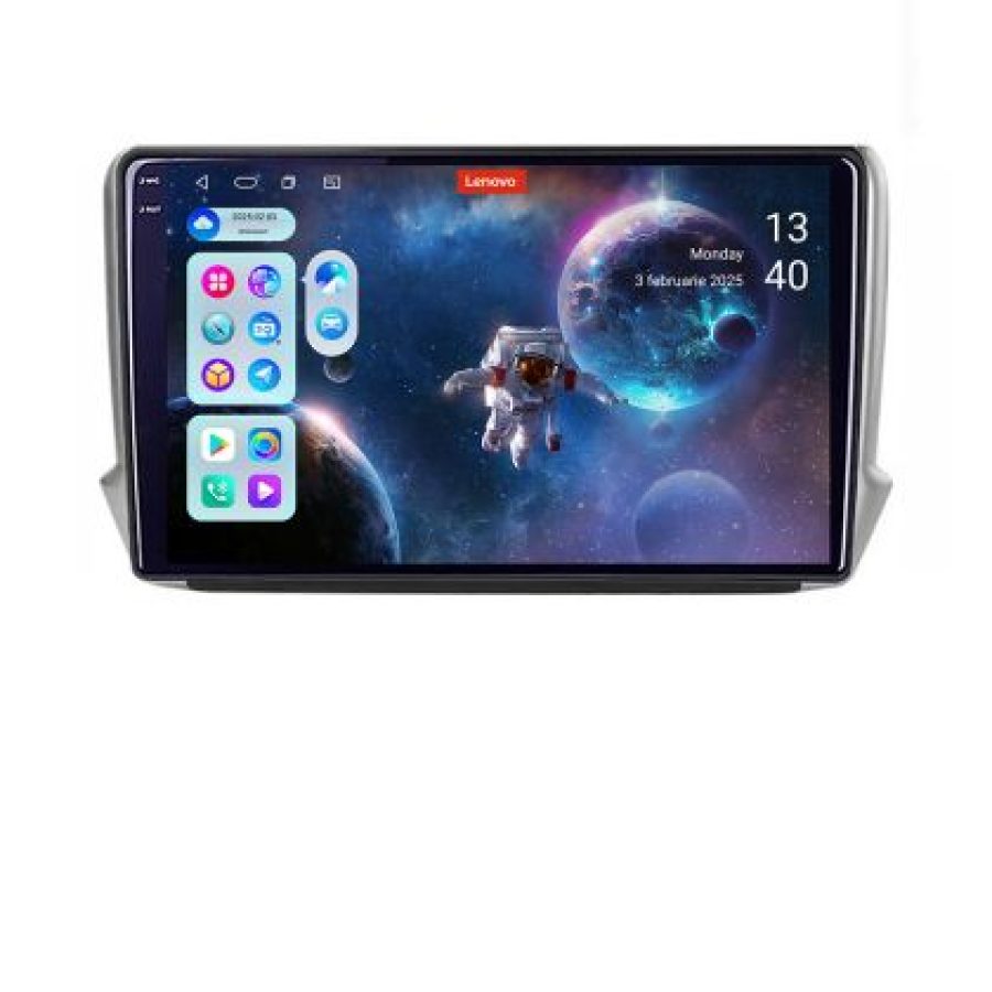 Navigatie Peugeot 208/2008 Lenovo Kit-PSA 8 core QLED 2K 12+256 360 Android Waze USB Navigatie Internet Youtube Radio - imagine 5