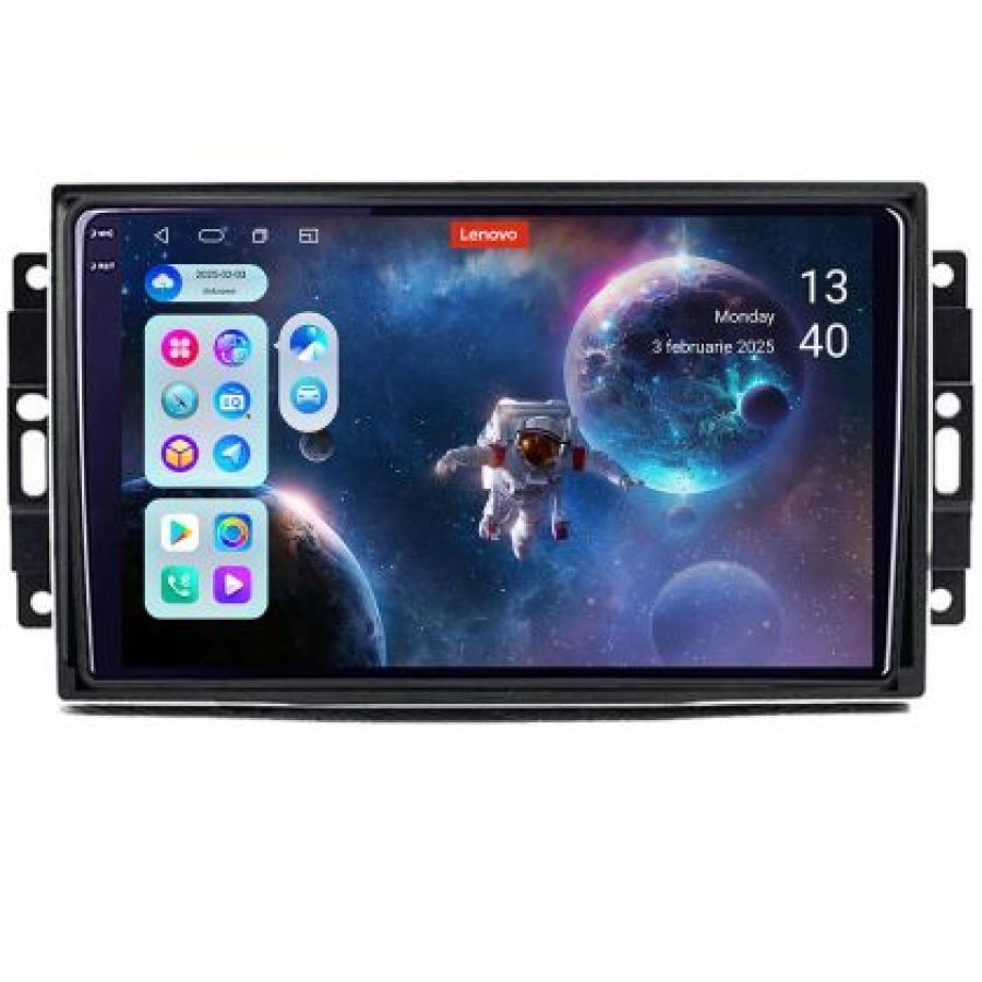 Navigatie Chrysler Jeep Lenovo Kit-202 8 core QLED 2K 12+256 360 Android Waze USB Navigatie Internet Youtube Radio - imagine 5