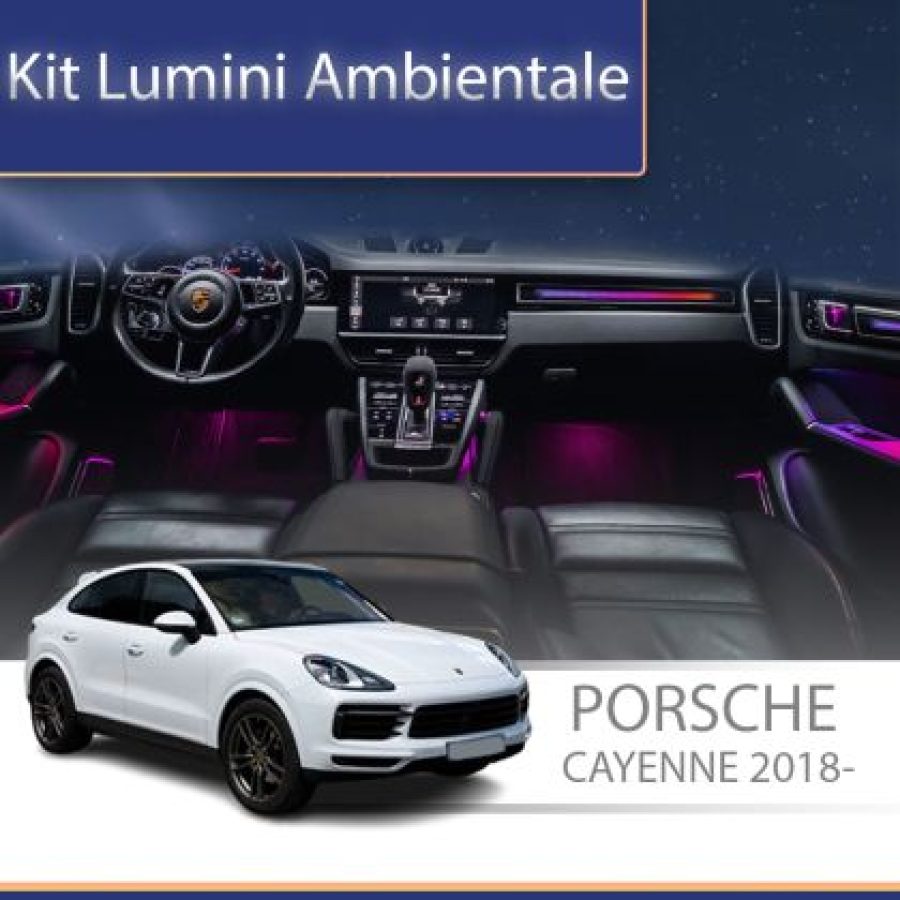 Lumini ambientale Porsche 2018-  capace iluminate pentru boxe control telefon sau sistem original - imagine 2