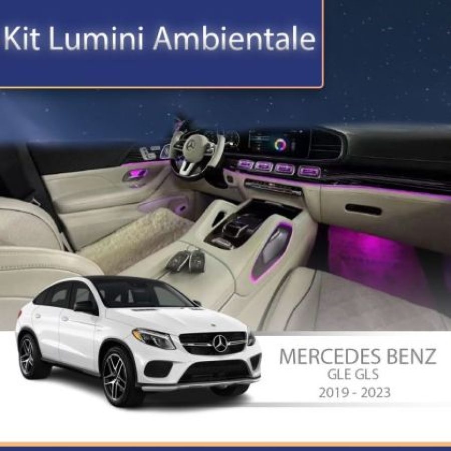 Lumini ambientale Mercedes GLE W167 GLS X167 capace tweeter - imagine 2