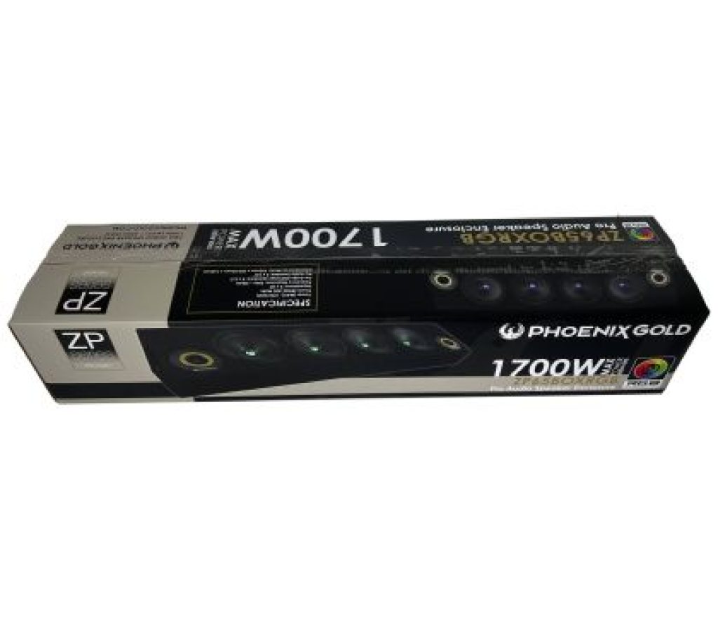 Cutie de difuzoare iluminată RGB Phonix Gold SPL 1700W - imagine 2