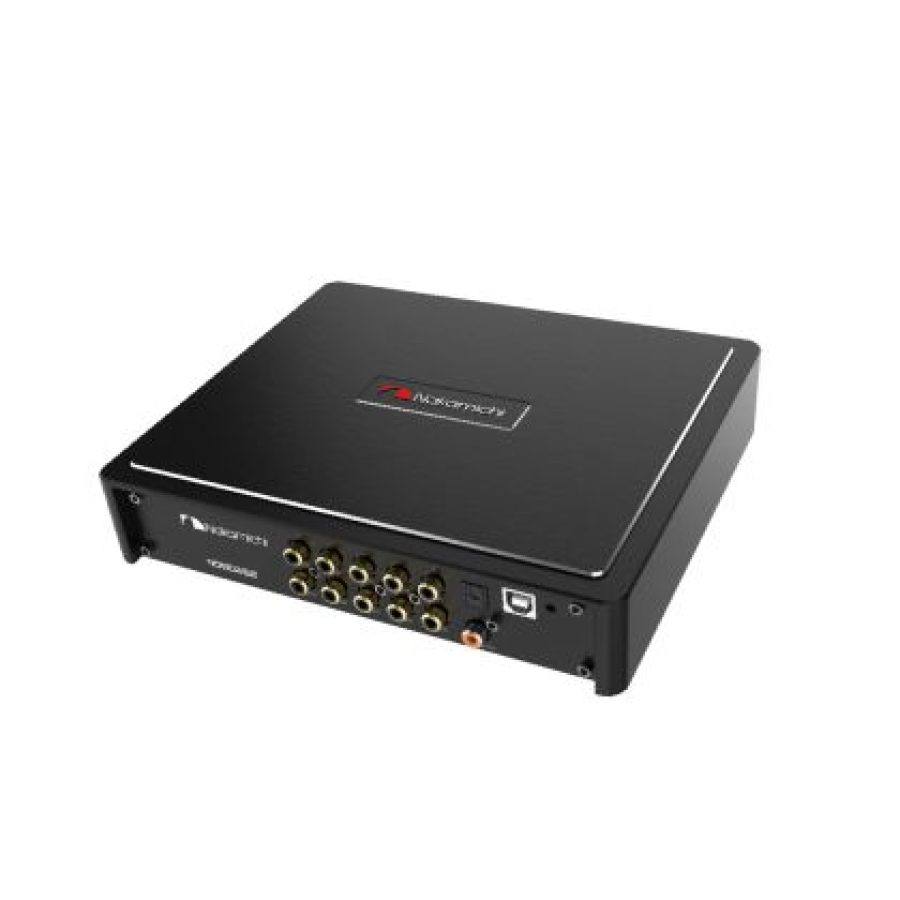 Amplificator cu DSP si DSD player Nakamichi NDSD250 4x50 watts in 4 ohmi 10 canale fibra optica usb DSD 256 / 512