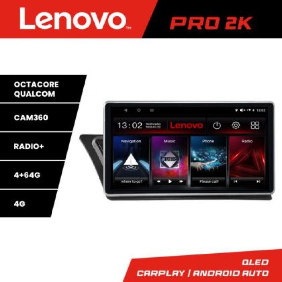 Navigatie Audi Q5 2008-2016 NON-MMI Lenovo Kit-Q5 8 core QLED 2K 4+64 360 Android Waze USB Navigatie Internet Youtube Radio - imagine 5