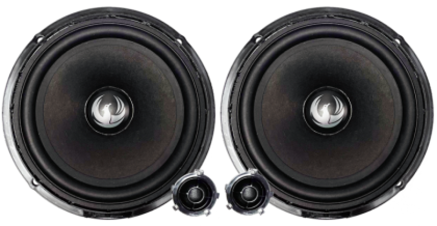 Kit de difuzoare pe 2 căi VW 6” (160 mm) cu filtre si cabluri plug & play 60W RMS/120W MAX 4Ohm Phoenix Gold ZDSW6CS v3 - imagine 2