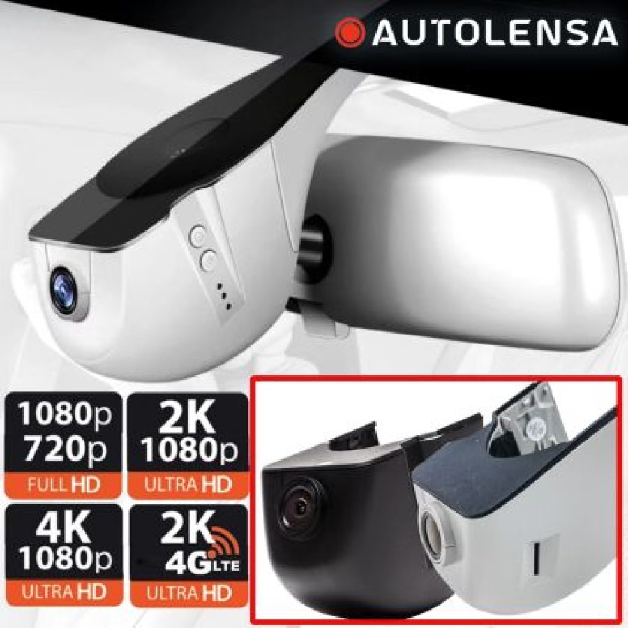 Cameră DVR Porsche Paramera, cameră față-spate 1080p-720p Autolensa, 24/7 Gri VBSJ01 - imagine 11