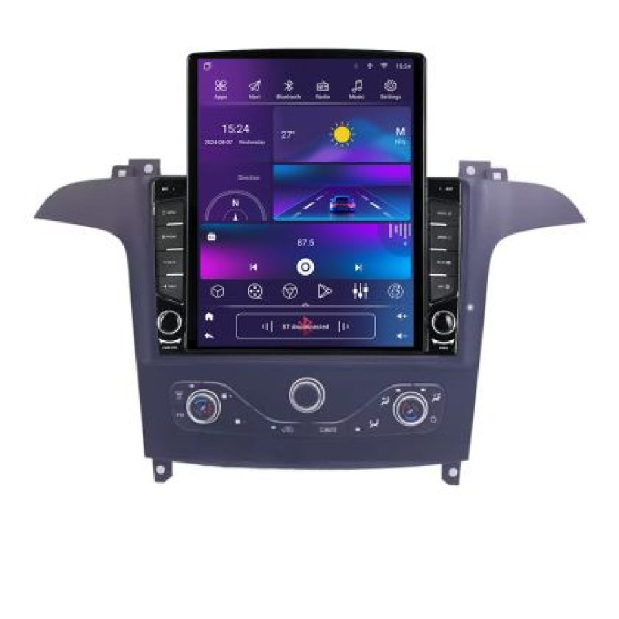 Navigatie Ford S-max 2006-2014 dedicata Android radio gps internet quad core 2+32 ecran vertical 9.7" KIT-smax-navi+EDT-E708 - imagine 2