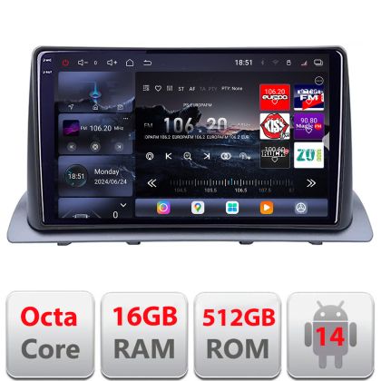 Navigatie Honda CR-V 2023- Qled 2K Octa Core 16+512 LTE 4G DSP Wifi 5Ghz android auto carplay radio gps internet kit-crv2023+EDT-E810-2K