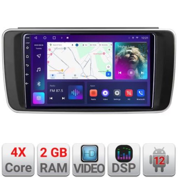 Navigatie Nissan Leaf 2018-2024 dedicata Android radio gps internet 2+32 kit-leaf+EDT-E209v2