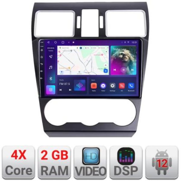 Navigatie Subaru Forester XV dedicata Android radio gps internet 2+32 kit-062-2019+EDT-E209v2