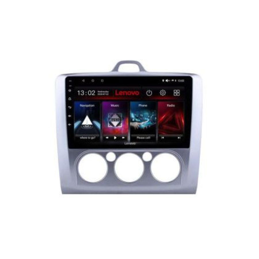 Navigatie Ford Focus 2 Manual Lenovo Kit-140-manual 8 core QLED 2K 4+64 360 Android Waze USB Navigatie Internet Youtube Radio - imagine 5