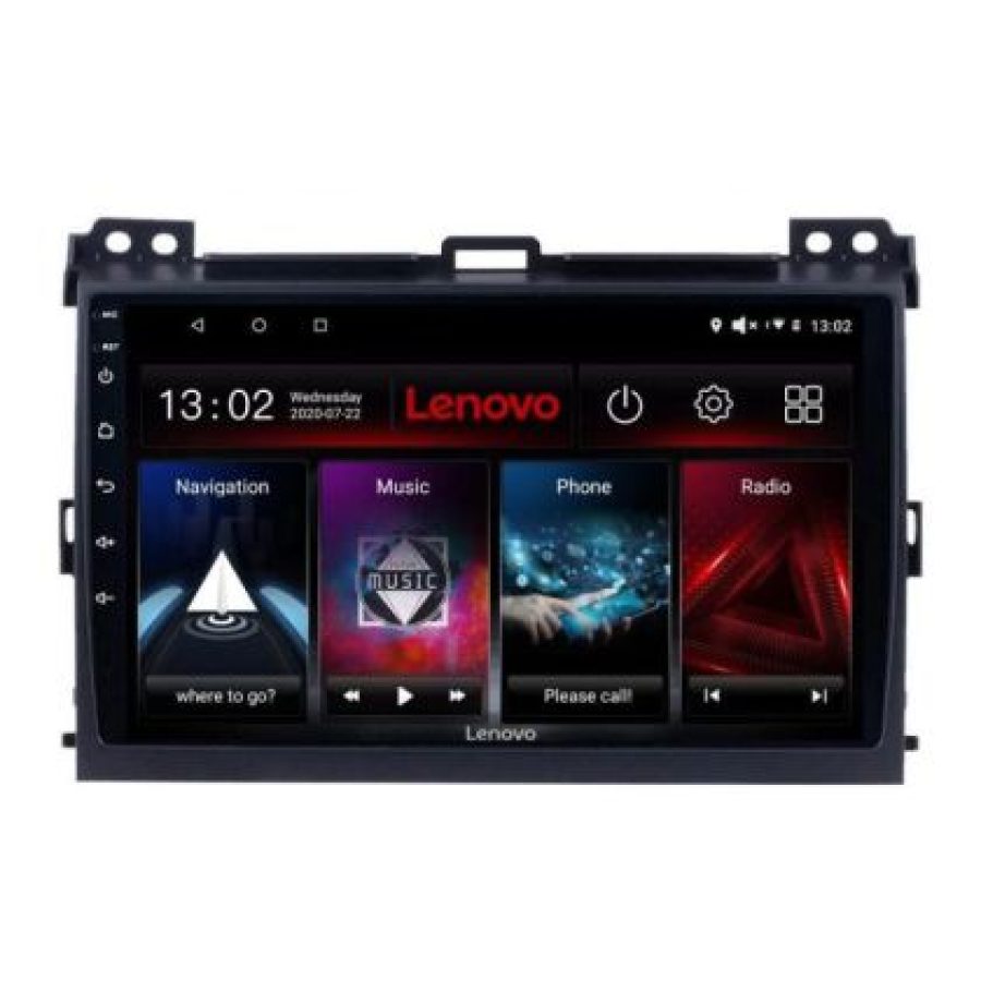 Navigatie Toyota Prado 2007- Lenovo Kit-456 8 core QLED 2K 4+64 360 Android Waze USB Navigatie Internet Youtube Radio v1 - imagine 5