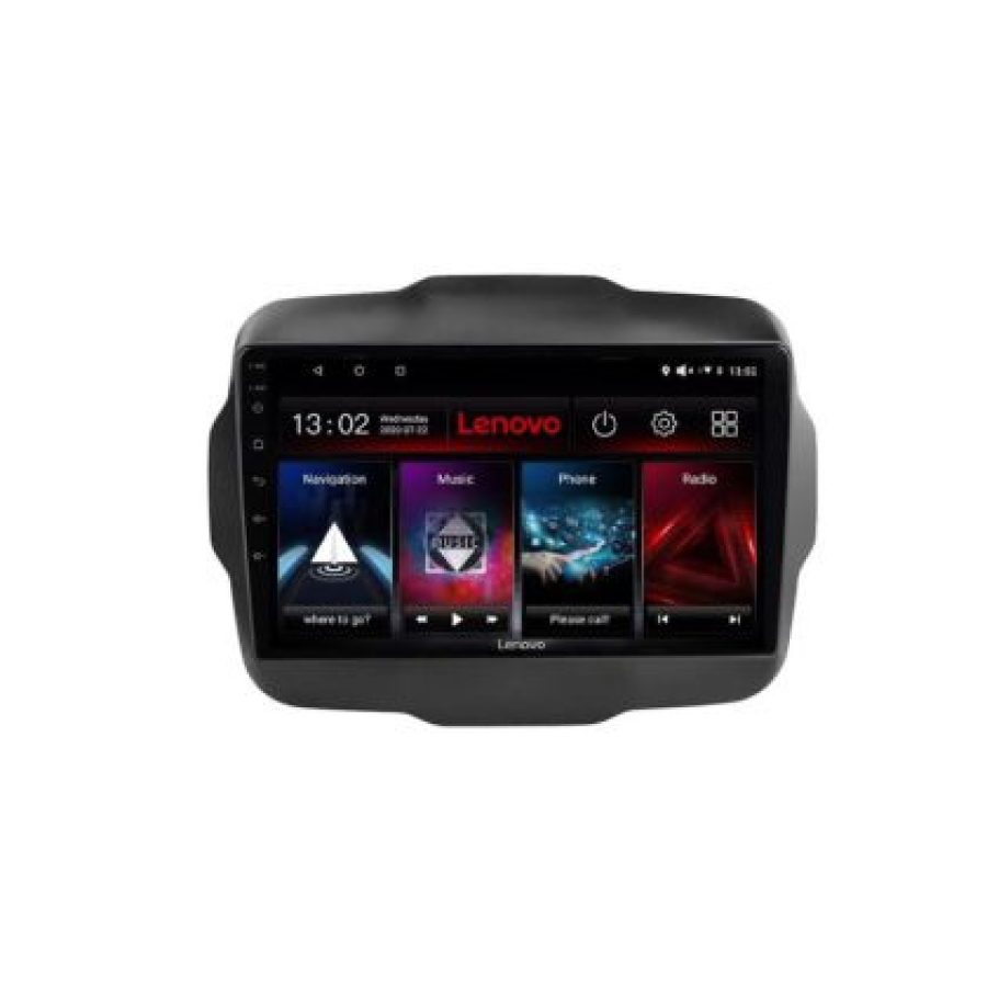 Navigatie Jeep Renegade 2015-2020 Lenovo Kit-500 8 core QLED 2K 4+64 360 Android Waze USB Navigatie Internet Youtube Radio - imagine 5