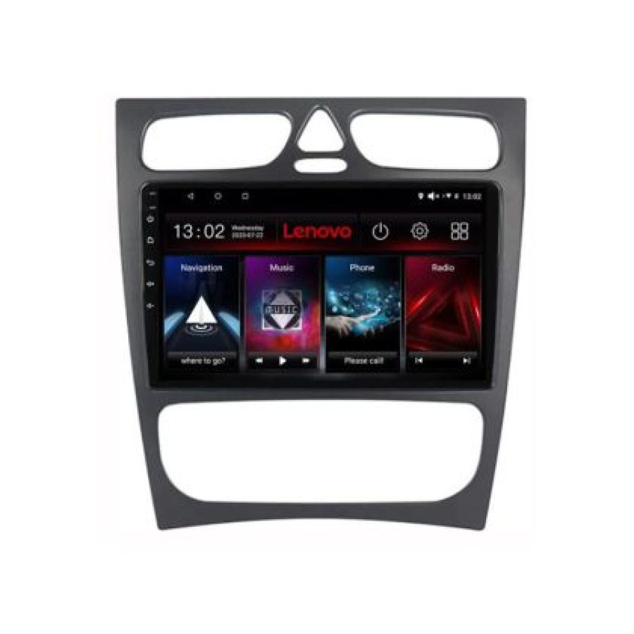 Navigatie Mercedes C W203 2000-2004 Lenovo Kit-clk 8 core QLED 2K 4+64 360 Android Waze USB Navigatie Internet Youtube Radio - imagine 5