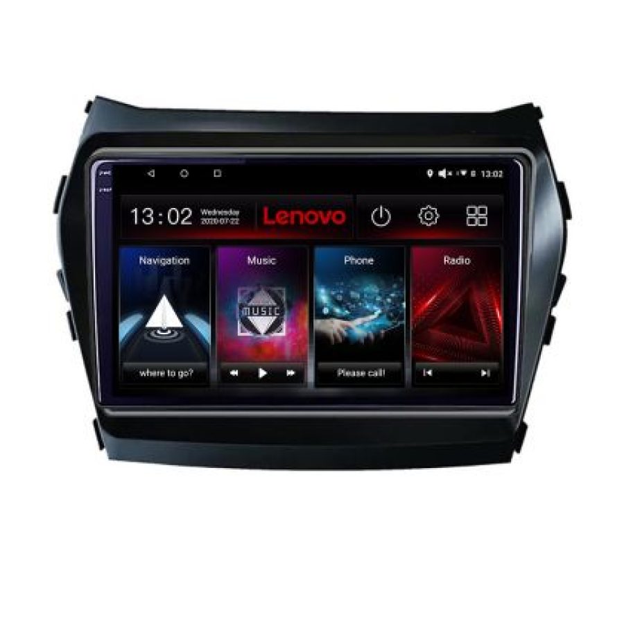 Navigatie Hyundai Santa Fe IX45 2012-2017 Lenovo Kit-209 8 core QLED 2K 8+256 360 Android Waze USB Navigatie Internet Youtube Radio - imagine 5