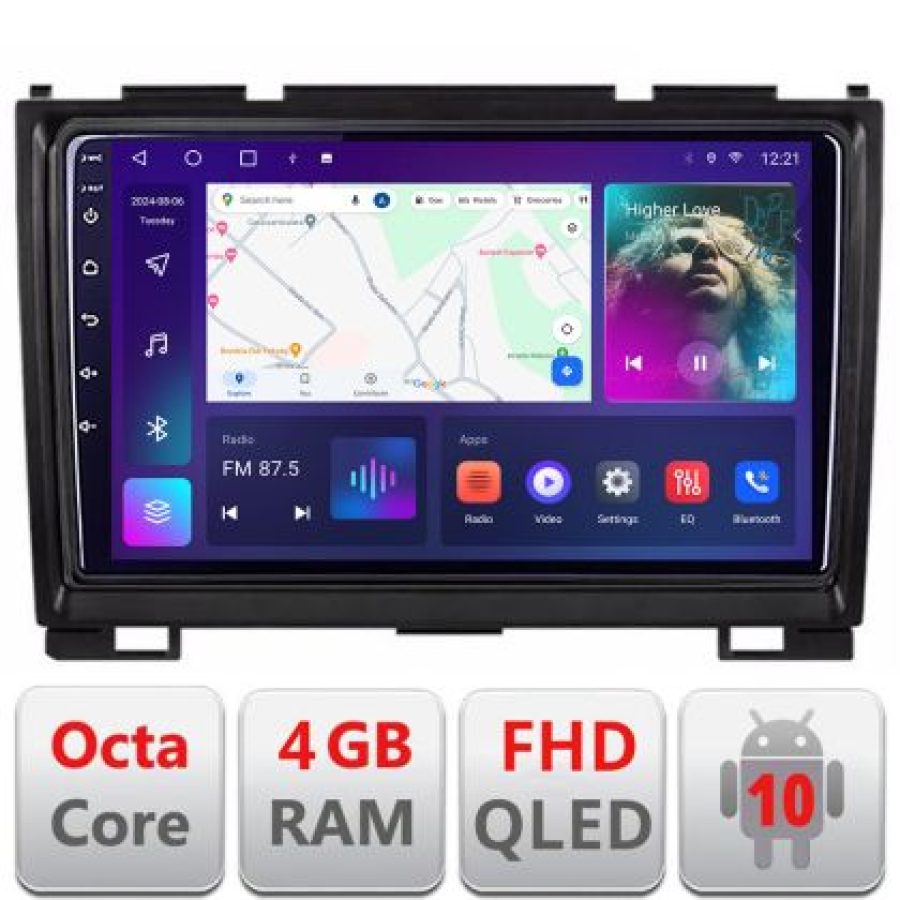 Navigatie Hummer H2 intre anii 2008-2009 Android Ecran QLED octa core 4+64 carplay android auto KIT-H2+EDT-E310V3 v1 - imagine 3