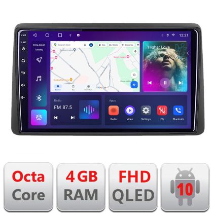 Navigatie Dacia Duster dupa 2019 B-199 Android Ecran QLED octa core 4+64 carplay android auto KIT-199+EDT-E310V3 v1 - imagine 3