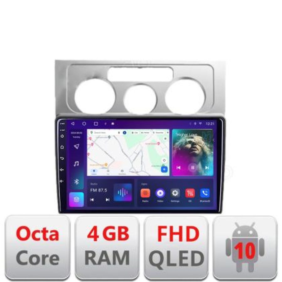 Navigatie VW Touran 2003-2010 B-TOURAN1 Android Ecran QLED octa core 4+64 carplay android auto KIT-TOURAN1+EDT-E310V3 - imagine 3