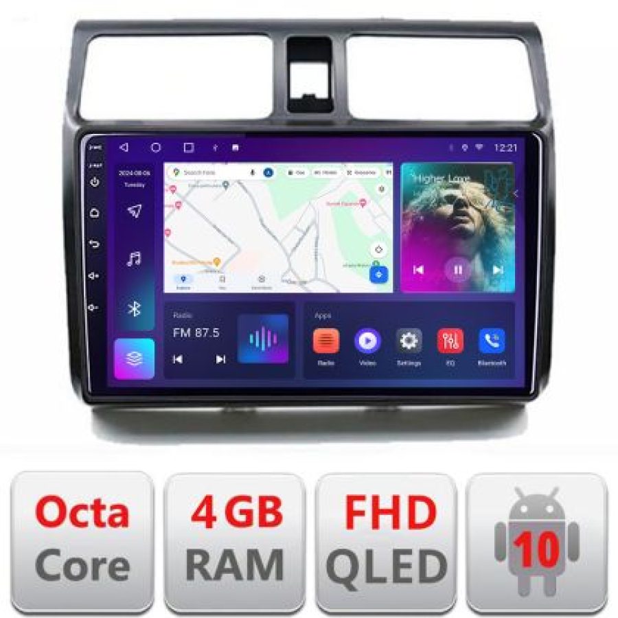 Navigatie Suzuki Swift 2003-2010 B-SWIFT Android Ecran QLED octa core 4+64 carplay android auto KIT-SWIFT+EDT-E310V3 - imagine 3