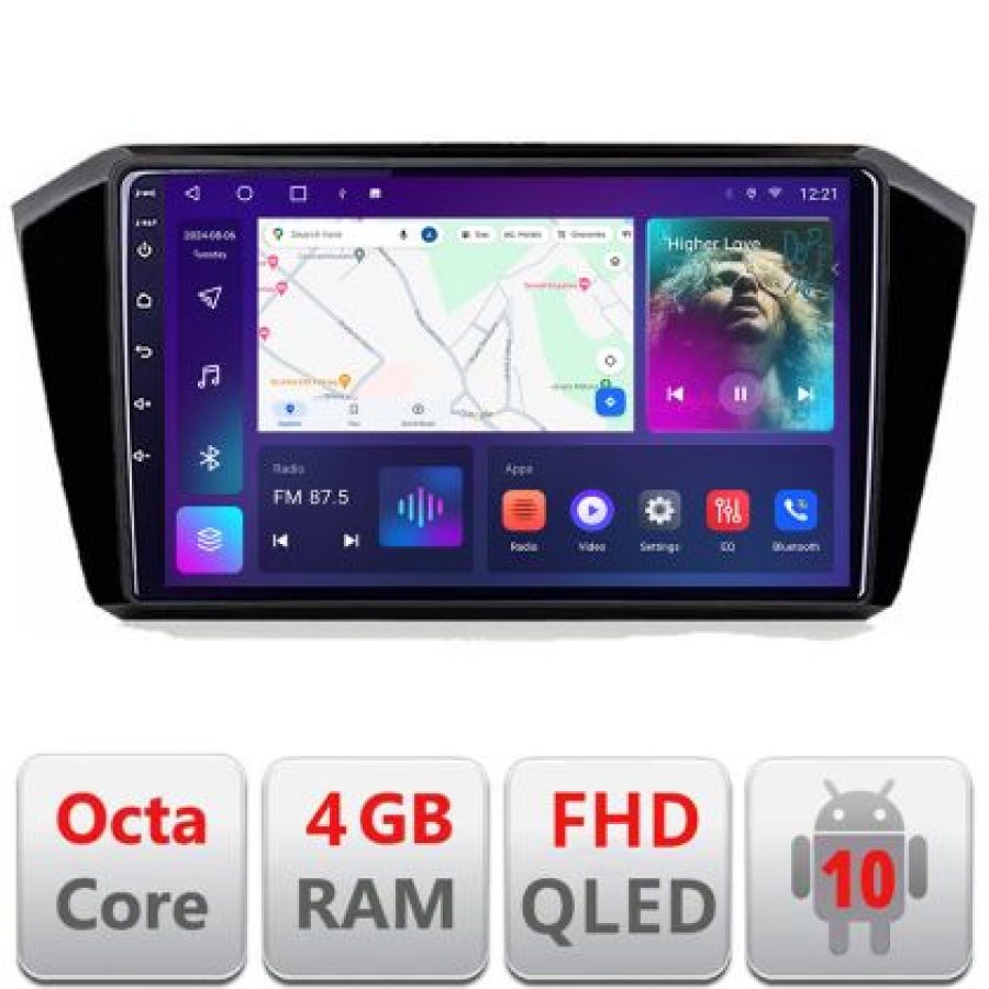 Navigatie VW Passat 2015- B-518 Android Ecran QLED octa core 4+64 carplay android auto KIT-518+EDT-E310V3 - imagine 3