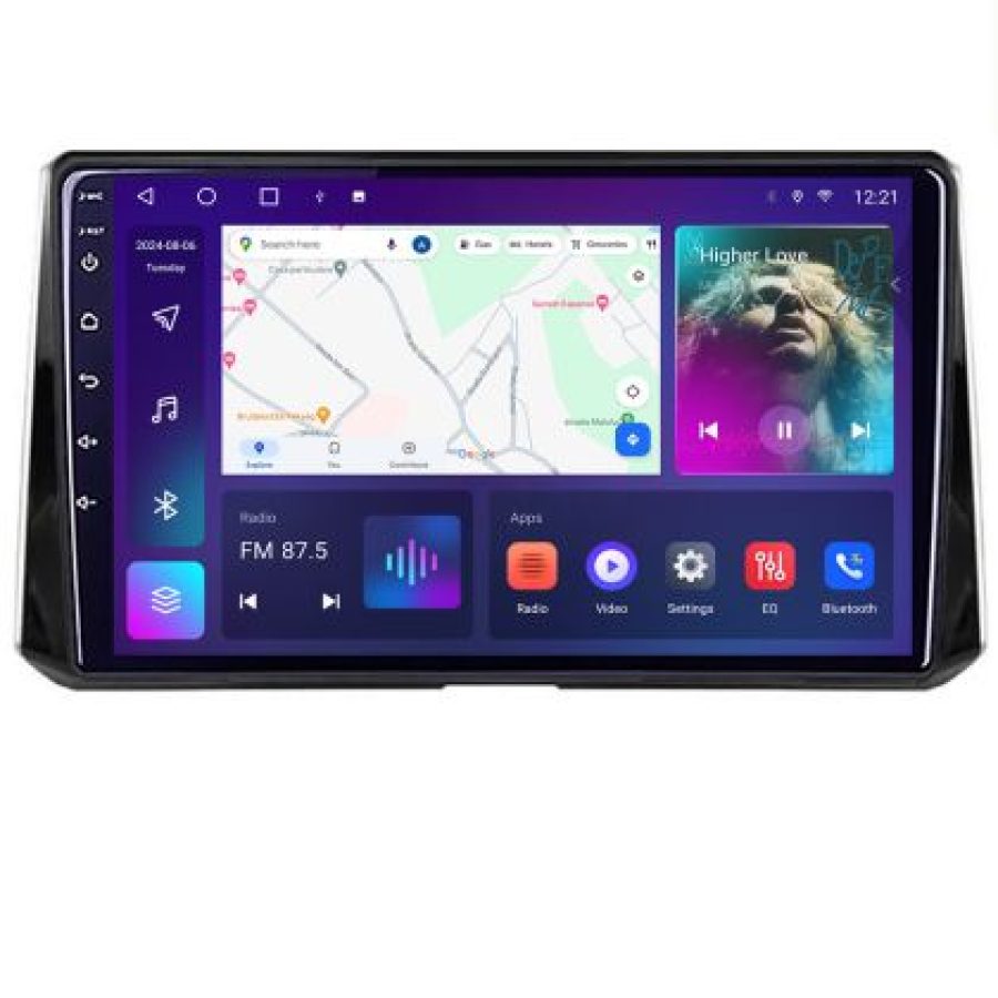 Navigatie Toyota Corolla/Auris 2018- B-388 Android Ecran QLED octa core 4+64 carplay android auto KIT-388+EDT-E310V3 - imagine 4