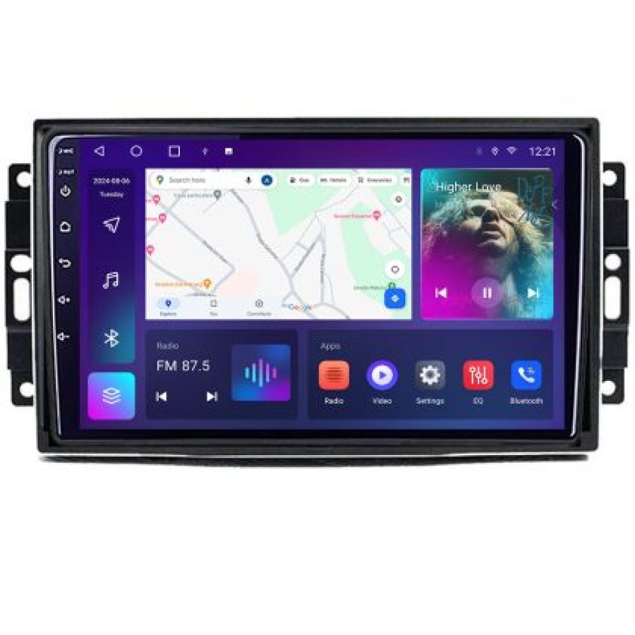 Navigatie Chrysler Jeep B-202 Android Ecran QLED octa core 4+64 carplay android auto KIT-202+EDT-E310V3 v2 - imagine 4