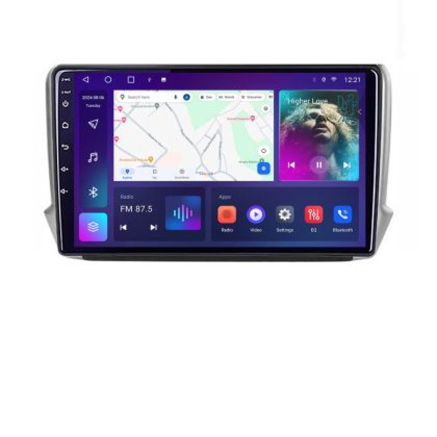 Navigatie Peugeot 208/2008 B-PSA Android Ecran QLED octa core 4+64 carplay android auto KIT-PSA+EDT-E310V3 - imagine 4