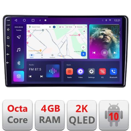 Navigatie Kia Ceed 2007-2009 QLED 2K Octa core 4+32 DSP 360 Optic FHD internet gps radio carplay android auto