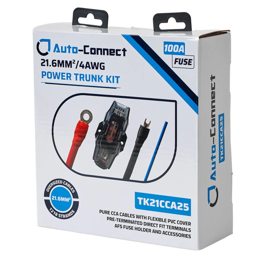 Kit de cabluri de alimentare portbagajului Auto-Connect TK21CCA25 - Pure CCA 21.6 mm  ²   4 AWG - imagine 2