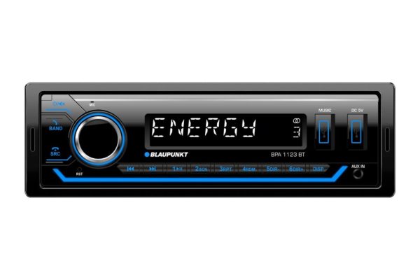 Radio auto Blaupunkt BPA 1123 BT – 1 DIN cu Bluetooth, 2×USB, AUX și RDS